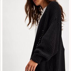 Free People Nightingale Cardi in Black
